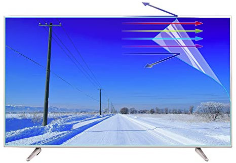 65 pouces Film mat protecteur d'écran TV antireflet, Anti-lumière bleue Givré Anti-rayonnement et Film Protecteur Yeux Anti UV, pour Samsung, Sony, Sharp, Hisense, LG, TCL, etc. / 65in 1440x809mm