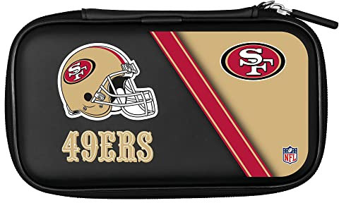 Offiziell lizenzierte NFL San Francisco 49ers Professionelle EVA-Darttasche (W416), Schwarz , Offiziell lizenzierte NFL San Francisco 49ers professionelle EVA-Darttasche (W416)