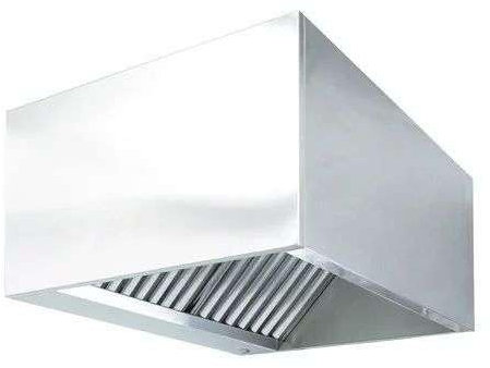 CAEXVEN Campana Extractora Industrial Modelo Rectangular en Acero Inoxidable para Pared o Central a Techo - 2 Filtros - 1027mm