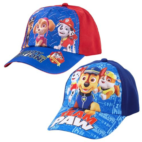 Casquette de Baseball pour Enfants, Ajustable Casquette pour Garçon Fille 2 Pièces Chapeau De Soleil pour Enfants, Casquettes De Baseball Décontractée pour Les Sports d'Extérieur 4-8 Ans