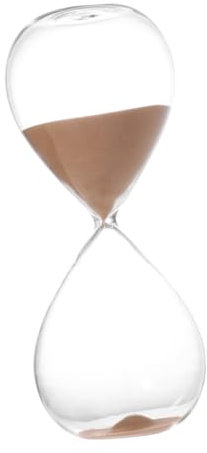 HOLIDYOYO Trasparente da 30 Minuti Infrangibile per Lavarsi i Denti Timer Moderno in Vetro e Ufficio