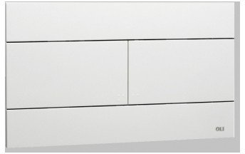 OLI - PLACCA SLIM BIANCA PER CASSETTA OLI DOPPIO SCARICO - 659041