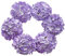DuHouse Artificial Bigger Silk Hydrangea Flower Heads with Stem Real Touch Fake Hydrangea Flower Bouquets for Wedding Home Party Garden Centerpiece Pack of 6(Purple)
