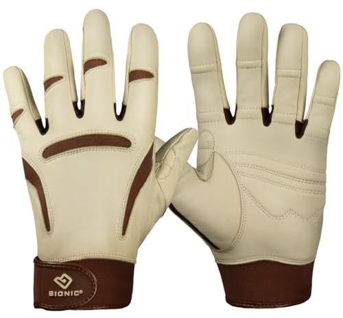 Bionic Men's ClassicGrip 2.0 Gardening Gloves (XL, Beige)