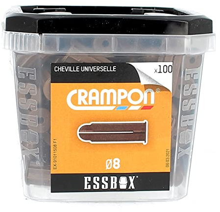Scell-it ESSBOX de 100 Chevilles Universelles 8 Crampon