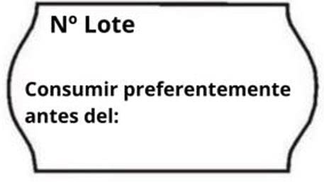 BALSAT Etiquetas 26x16 Marcaprecio UNIVERSAL para etiquetadora.Compatibles OPEN,METO,JOLLY,BLITZ,SWING - Paquete de 6 ud. (Nº de lote/Consumir preferentemente)