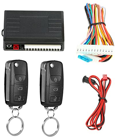 Shkalacar Universal Keyless Entry System, Keyless Entry Door Lock Trunk Release for Car, Auto, Truck, Door Lock Actuators - Central Locking System Power Door Lock Kit