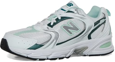 New Balance Herren 530 Walkingschuhe, Weiß/Neue Fichte/Lehmasche, 7.5