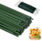 LPAMABA 100 30cm Langφ2mm Blumen Basteldraht Blumendraht zum basteln Floristikdraht Floristendraht Blumenstieldraht Blumenstamm Draht Blumenstängeldraht Grün für Handarbeiten Blumenkranz Blumenstrauß