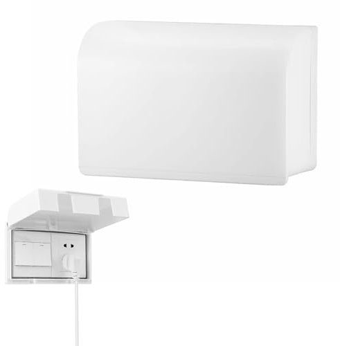 1 cache-prise britannique, cache-prise pour prise britannique, couvercle de prise double, couvercle de prise universel, boîte de protection pour la maison des bébés et des animaux domestiques