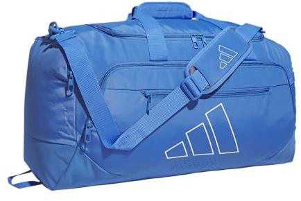 adidas Defender Duffel Bag, Ray Blue/White, OSFA