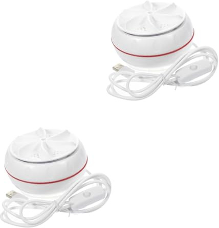 DIYEAH 2pcs Portable Washing Machine Mini Clothes Washer Usb Charging for Travel Camping Smart Washer for Sink Home Use Lightweight and Compact Design
