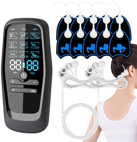 Electric Cervical Massager, Cervical Massage Device Elektrisk djup | Halsrelaxer, bärbart muskelavlastningsverktyg för vuxen, underlätta styvh