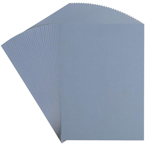 35 blad tjockt blått pulverpappersark A4 - Tjockt Morandi-papper 250GSM/92LB för korttillverkning, hantverk, scrapbook, jul UAP30DB35