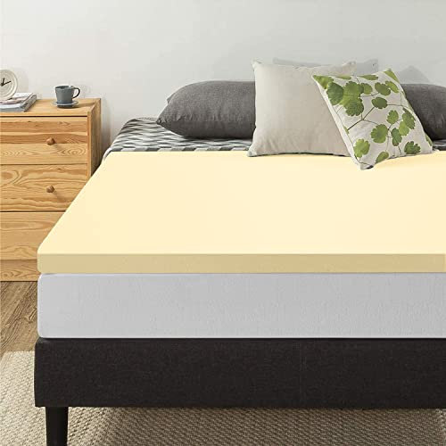 Orthopaedic Memory Foam Mattress Toppers Premium Quality Standard UK In 1, 2 Thicknesses Available Depths|Soft & Comfortable|Memory Foam Durable(Single 1)