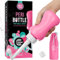 Cynpel Bidet Portatile - Bottiglia Perianale da 350 ml - Bidet Portatile per WC da Viaggio e Camper - per Neomamme dopo il Parto in Ospedale - Borsa Inclusa - Rosa