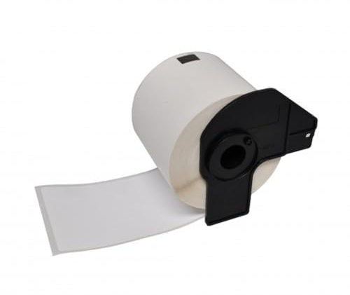 Brother DK11247 - Etiquetas Genericas Precortadas para Envios Grandes - 103x164 mm - 180 Unidades - Texto negro sobre fondo bla