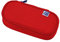 Oxford Federmäppchen für Mädchen und Jungen, oval, mit Stiftehalter, langlebig, rot