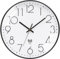 VIVILINEN Funkuhr geräuschlos Wanduhr Ohne Tickgeräusche Modern Funkwanduhr Lautlos Wanduhr Nicht Tickend Hängeuhr für Wohnzimmer Schlafzimmer Büro Küche 30x30cm/12 Zoll (Schwarz-Weiß-2)
