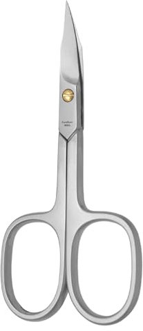 Nagelschere & Hautschere als Kombischere - gebogen Schneide - handgeschliffen - aus rostfreien polierten Edelstahl