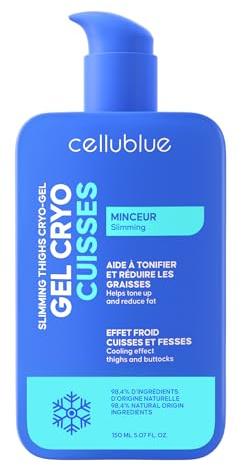 Gel Minceur Cryo Cuisses Cellublue – Effet froid intense – Action ciblée pour des cuisses affinées, résultats rapides – Marque experte depuis 12 ans (150 ml)