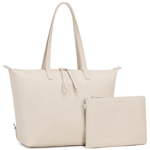 BAGOK Shopper Damen mit Rucksackfunktion – Große Handtasche mit abnehmbaren, verstellbaren Schultergurten, Multifunktionale Tote Bag als Rucksack & Schultertasche für Arbeit, Uni, Alltag