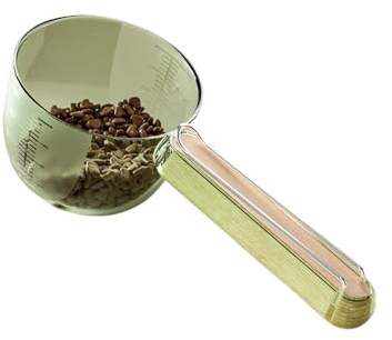 Cat Dry Feed Spoon - Phembe de Nourriture pour Chiens, mesurer la Tasse pour Les mits d'alimentation Animale Poignée en Bois | Cuillères pour Chiens et Chats Clip Mita, Exigence d'animal
