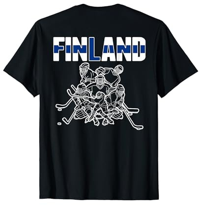 Finlandia - Maglia per tifosi di hockey su ghiaccio - Supporta la squadra finlandese di hockey Maglietta