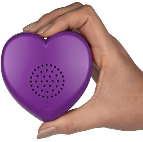 Talking Products, Purple Heart Affirmations MP3 Sound Button. 30 Pre-Recorded Motivational & Positive Quotes to Improve Children’s Mental Health. Build Self-Esteem, Combat Anxiety and Low Confidence.