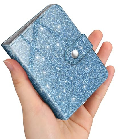 FINTIE Mini Album Photos pour Photo 2.28 x 3.43 Pouces (5.8 x 8.7 cm), 52 Photo, Album Photo pour Fujifilm Instax Mini Se/12/11/40/99/7+/LiPlay, Polaroid Hi-Print etc, Coeurs Pluie