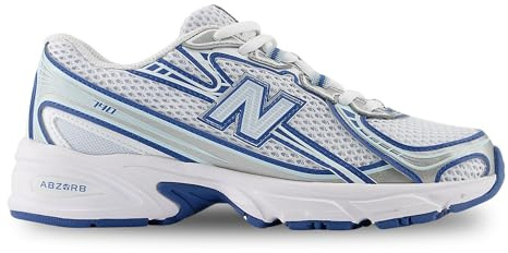 New Balance Chaussures 740 Code GR740LB Blanc, Blanc/bleu, 39 EU