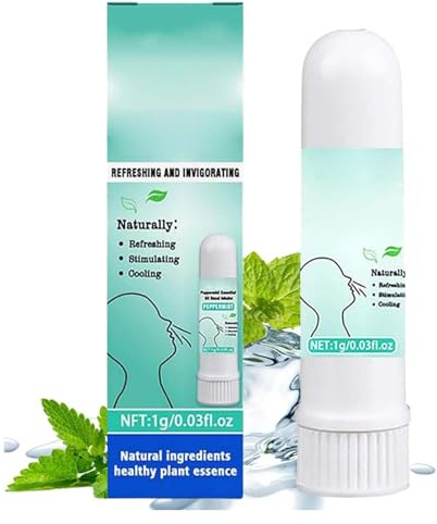 Peachloft Inhalateur nasal, bâton d'inhalateur nasal rafraîchissant naturel, profitez de l'air frais, nettoie le corps et améliore l'immunité, ingrédients entièrement naturels, extrait doux d'essence