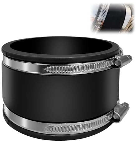 100 mm gummimanschett gummihylsa flexibel rörkontakt för PVC och rörfläkt, kolfilter, stålrör elastomer flexfittings