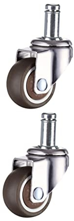NAMOARLY 4 pièces Roues Pivotantes Universelles Caoutchouc Tpe pour Fauteuil de Bureau et Roulettes Silencieuses Robustes Remplacement Mobilier pour Sols Durs et Tapis