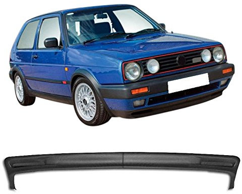 TFS Golf II GTI / VR6 Frontspoiler Lippe in Schwarz, ABS-Kunststoff, extra Breite / Tiefe, Selbstklebend