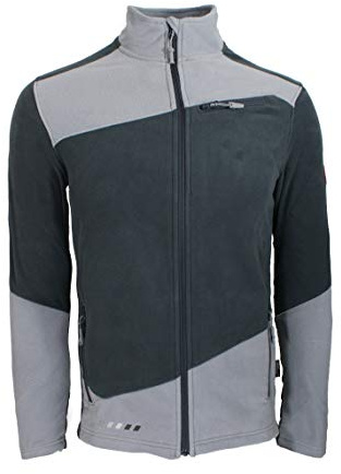 Strauss Engelbert e.s.motion 2020 Fleecejacke (Größe L) Farbe anthrazit/platin - Herren Microfleece Full Zip - Reißverschlussjacke -