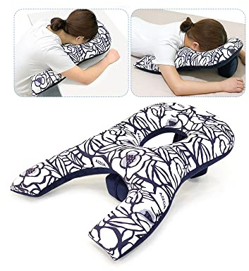 Almohada Boca Abajo después de la cirugía Ocular para Dormir en el estómago, Almohadas propensas a Agujeros faciales, reposacabezas de Masaje para Cama, cirugía de Retina (patrón)
