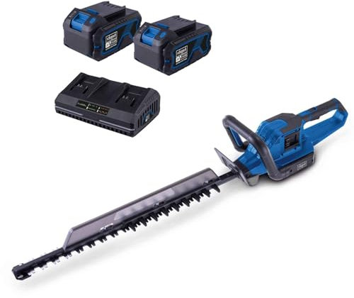 Scheppach Akku Heckenschere BC-HT720-X 20V Brushless | Schnittlänge 650mm | Schnittstärke 30mm | 20V-IXES-Serie | 2700 Schnitte/Min | mit 2X 4Ah Akku & 4,5A Doppelladegerät