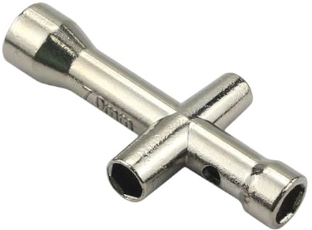 Générique Clé À Douille Cruciforme,Outil de Maintenance pour Écrous de Précision | Clé en Croix Robuste Multifonction pour Électricien, Usage Industriel et Réparation Domestique