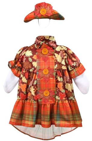 Genérico Juego De Ropa para Figuras Animales De Terraza | Suministros De Decoración De Otoño,Kit De Ropa De Hojas De Arce De Otoño para Figuras De Animales | para Jardín, Terraza, Fiesta Y