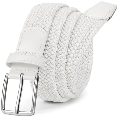 JasGood Stoffgürtel Elastischer Geflochtener Gürtel Herren, 3cm Stretch Gürtel für Herren
