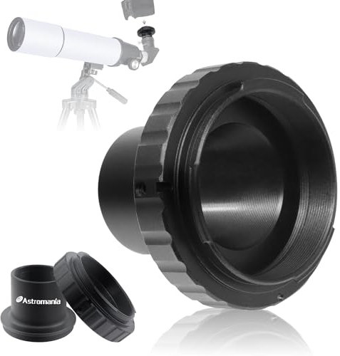 Astromania T-Ring und M42 auf 1,25 Zoll Teleskopadapter (T-Mount) für 42 mm Pentax-k SLR/DSLR Teleskopkameras. (für Kamera K-x, K-r, K-01, K-30, K200D, K2000, K1000, K1000 0D Super, K110D, etc.)