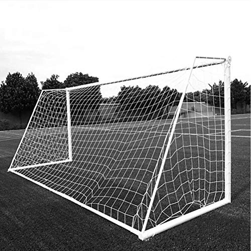 Aoneky Rete di Calcio 3x2M/3.6x1.8M/2.4x1.8M/7.3x2.4M/4.8x2.1M, 2mm/2.5mm/3mm per la Pratica dell'allenamento di Calcio per 5/7/11 Persone (Senza Cornice) (7.3x2.4M 2mm)