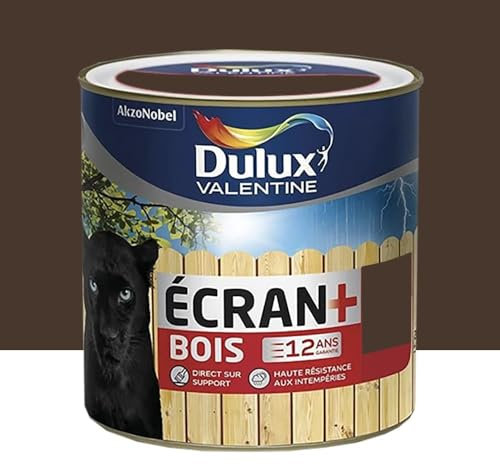 DULUX VALENTINE 5267146 Ecran Bois Satin 0.5 L Brun Normandie