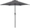 CHRISTOW Garden Parasol Umbrella Polyester Canopy Steel Sunshade With Crank Handle