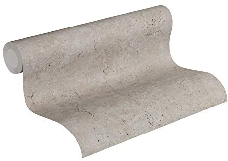 A.S. Création Livingwalls 369111 Metropolitan Stories Paul Bergmann Berlin Tapete in Vintage Beton Optik Vliestapete braun grau, 10,05 m x 0,53 m