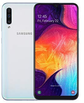Samsung SM-A505FZWSBTU Galaxy A50 Smartphone 128GB Unlocked Sim-Free - White A (Renewed)