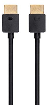Monoprice 8K Ultra High Speed Slim HDMI Cable - HDMI 2.1, 8K@60Hz, 4K@120Hz, 48Gbps, HDR, VRR, 3ft, Black - 3 Pack