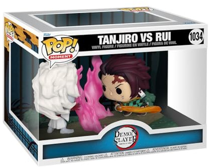 Funko Pop! Moment: Demon Slayer - Tanjiro Kamado Vs. Rui - Guardianes de la Noche - Figura de Vinilo Coleccionable - Idea de Regalo - Mercancia Oficial - Juguetes para Niños y Adultos - Anime Fans