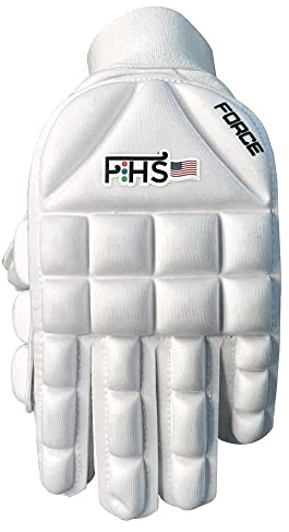 Guanti da hockey da uomo Force White Full Finger (S, Force - Full Finger)